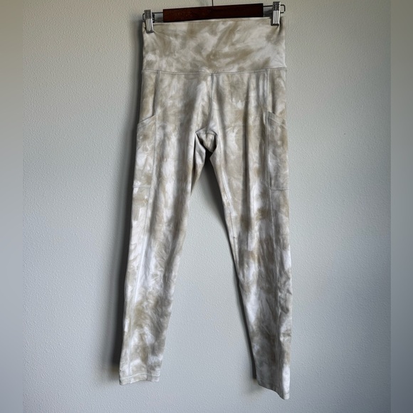 aerie Pants - Aerie Cream Tie-Dye Leggings